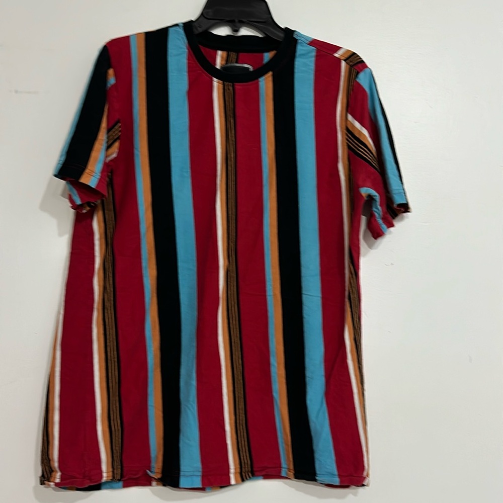 Decibel Striped Men’s Short sleeved shirt Large